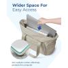image:imageBAGSMART Tote Bag for Women Tote Bag with Zipper Work Tote with Compartments Nurse Shoulder Hanbag for Travel GymNgrayish Brownsmall