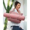 image:imageBAGSMART Tote Bag for Women with Zipper and Yoga Mat Straps Quilted Gym Tote for Travel Work SportDark Pink