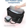 image:imageBAGSMART Tote Bag for Women with Zipper and Yoga Mat Straps Quilted Gym Tote for Travel Work SportDark Pink