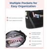 image:imageBAGSMART Tote Bag for Women with Zipper and Yoga Mat Straps Quilted Gym Tote for Travel Work SportDark Pink