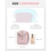 image:imageBAGSMART Travel Makeup Bag Cosmetic Bag Small Make Up Organizer CaseWideopen Pouch for Women Purse for Toiletries Accessories Brushes PinkA1 Layer Pink