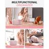 image:imageBAGSMART Travel Makeup Bag Cosmetic Bag Small Make Up Organizer CaseWideopen Pouch for Women Purse for Toiletries Accessories Brushes PinkA1 Layer Pink