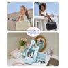 image:imageBAGSMART Travel Toiletry Bag Crush Toiletry Bag for Women Wideopen Puffy Toiletry Bags for Traveling Large Travel Cosmetic Makeup Bag Organizer for AccessoriesToiletrie BluedBlue