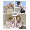 image:imageBAGSMART Travel Toiletry Bag Crush Toiletry Bag for Women Wideopen Puffy Toiletry Bags for Traveling Large Travel Cosmetic Makeup Bag Organizer for AccessoriesToiletrie BluedPink