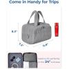 image:imageBAGSMART Travel Toiletry Bag Crush Toiletry Bag for Women Wideopen Puffy Toiletry Bags for Traveling Large Travel Cosmetic Makeup Bag Organizer for AccessoriesToiletrie BlueeGrey