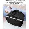 image:imageBAGSMART Travel Toiletry Bag Crush Toiletry Bag for Women Wideopen Puffy Toiletry Bags for Traveling Large Travel Cosmetic Makeup Bag Organizer for AccessoriesToiletrie BluehBright Red