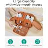 image:imageBAGSMART Travel Toiletry Bag Crush Toiletry Bag for Women Wideopen Puffy Toiletry Bags for Traveling Large Travel Cosmetic Makeup Bag Organizer for AccessoriesToiletrie BluefSandstore Brown
