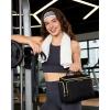 image:imageBAGSMART Travel Toiletry Bag Large Wideopen Travel Bag for Toiletries Makeup Cosmetic Travel Bag with HandleNavyCamel
