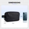 image:imageBAGSMART Travel Toiletry Bag for Men Dopp Kit Water Resistant Shaving Bag for Toiletries Accessories BlackMediumBlack