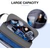 image:imageBAGSMART Travel Toiletry Bag for Men Dopp Kit Water Resistant Shaving Bag for Toiletries Accessories BlackMediumGrey