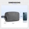 image:imageBAGSMART Travel Toiletry Bag for Men Dopp Kit Water Resistant Shaving Bag for Toiletries Accessories BlackMediumGrey