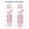 image:imageBAGSMART Travel Toiletry Bag with Jewelry Organizer Hanging Travel Bag for Toiletries Puffy Makeup Cosmetic Bag Organizer Carryon Travel Accessories Essentials BeigeMPink1