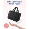 image:imageBAGSMART Travel Toiletry Bag with Jewelry Organizer Hanging Travel Bag for Toiletries Puffy Makeup Cosmetic Bag Organizer Carryon Travel Accessories Essentials BeigeMBlack2