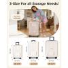 image:imageBAGSMART Vacuum Bags for Travel with Rechargeable Air Pump Portable Space Saver Bags for Travel amp Home Vacuum Compression Seal Bag for Clothing 18 Pack Khaki with Shoe Laundry amp Toiletry BagsKhaki Brown