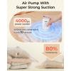 image:imageBAGSMART Vacuum Bags for Travel with Rechargeable Air Pump Portable Space Saver Bags for Travel amp Home Vacuum Compression Seal Bag for Clothing 18 Pack Khaki with Shoe Laundry amp Toiletry BagsKhaki Brown
