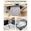 image:imageBAGSMART Vacuum Bags for Travel with Rechargeable Air Pump Portable Space Saver Bags for Travel amp Home Vacuum Compression Seal Bag for Clothing 18 Pack Khaki with Shoe Laundry amp Toiletry BagsKhaki Brown