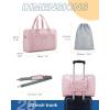 image:imageBAGSMART Weekender Bags for Women Travel Duffle Overnight Bag Personal Item Bag with Shoe Bag for Travel EssentialsBaby Pink