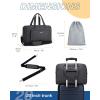 image:imageBAGSMART Weekender Bags for Women Travel Duffle Overnight Bag Personal Item Bag with Shoe Bag for Travel EssentialsDark Grey
