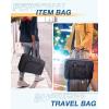 image:imageBAGSMART Weekender Bags for Women Travel Duffle Overnight Bag Personal Item Bag with Shoe Bag for Travel EssentialsDark Grey