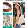 image:imageBAGSMRT Corduroy Tote Bag for Women Beach Bag with Zipper Casual Shoulder Bag Lightweight Travel Tote Hobo Handbag  PU Leather Handles 14L Capacity Inner Pocket Beach Travel Shopping CampusOlive Green