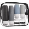 image:imageBAGSMART 18 Pack TSA Approved Travel Bottles for Toiletries Leak Proof Silicone Travel Size Containers Bottles for Shampoo MacaronGrey