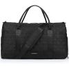 image:imageBAGSMART Black 40L Travel Duffle Bag with Shoes Compartment Carry On Weekender Overnight Bag for Men Women