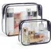 image:imageBAGSMART Clear Toiletry Bag TSA Approved Travel Toiletry Bag Carry On Travel Accessories Bag Airport Airline Quart Size Bags waterresistant Makeup Bag for WomenBlack