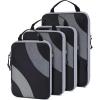 image:imageBAGSMART Compression Packing Cubes 6 Set4 Set2 Set Travel Packing Cubes for Carry on Suitcases Compression Suitcase Organizers Bag Set amp Travel Cubes for Luggage Lightweight Packing OrganizersBlack