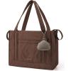 image:imageBAGSMART Diaper Bag Tote Puffer Hospital Bag for Labor Delivery with Pacifier Case Lightweight Baby Bag for Travel Work  Multifunctional Insulated Pockets Water ResistanceCoffee