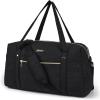 image:imageBAGSMART Duffle Bag 37L Large Carry On Weekender Overnight Bag with Wet Pocket  Laptop Compartment And Shoes Bag for for Women Travel Business Trips SportsBlack