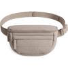 image:imageBAGSMART Fanny Packs for Women Cross Body Lightweight Puffy Belt Bag with Multi Pockets Quilted Purse for Traveling Hiking BlackBrown