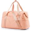 image:imageBAGSMART Gym Bag for Women Carry on Weekender Overnight Bag Travel Duffel Bags with Trolley Sleeve Personal Item Travel Bag Tote Bag Workout Dance BagPinkMediumOrange