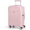 image:imageBAGSMART Hardside Expandable Luggage With Spinner Wheels PC Lightweight CarryOn Luggage Airline Approved With TSA Lock Durable Women Travel Suitcase Carry On 20 Inch BeigePink