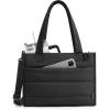 image:imageBAGSMART Mini Tote Bag for Women Puffer Quilted Crossbody Purses Zipper Closure for Work Travel College Coffee  6L Mini tote Ipad mini NA tumbler Small Crossbody Purse for women Teacher bag14lblack