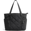 image:imageBAGSMART Tote Bag for Women 20L Puffer Work Tote with Zipper Quilted Nurse Bag for Travel CollegeBlack