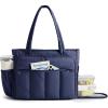 image:imageBAGSMART Tote Bag for Women Teacher Tote with Insulated Compartment Large Puffer Work Tote Handbags for WorkNavy Blue