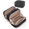 image:imageBAGSMART Travel Makeup Bag Make Up Bag with Multiple Compartments for Organizer Durable amp Compact Cosmetic Organizer for Women for Travel Accessories BeigeBlack