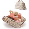 Khaki Brown checkered Print