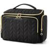 image:imageBAGSMART Travel Toiletry Bag Large Wideopen Travel Bag for Toiletries Makeup Cosmetic Travel Bag with HandleNavyBlack