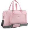 image:imageBAGSMART Weekender Bags for Women Travel Duffle Overnight Bag Personal Item Bag with Shoe Bag for Travel EssentialsBaby Pink
