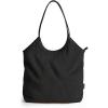 image:imageBAGSMRT Corduroy Tote Bag for Women Beach Bag with Zipper Casual Shoulder Bag Lightweight Travel Tote Hobo Handbag  PU Leather Handles 14L Capacity Inner Pocket Beach Travel Shopping CampusBlack