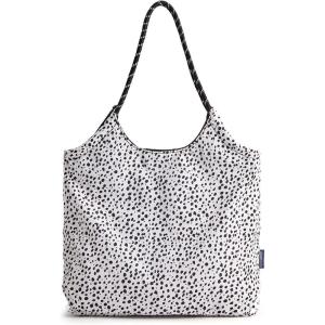 image:imageBAGSMART Beach Bags for Women Beach Tote Bag Beach Bag with Zipper Travel Tote Bag for Women Sandproof Swim Pool Bag  Packable Beach Bag Beach Essentials for Travel Gym 125L Medium Tote Lightweight WaterresistantSpotted Pattern