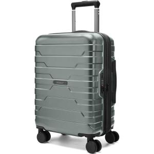 image:imageBAGSMART Carry On Luggage 19 L x14 W x9 H Airline Approved with Spinner Wheels Lightweight 20 Inch Luggage with TSA Lock Expandable Hard Shell Carry On Suitcases for Men Women Royal BlueOlive