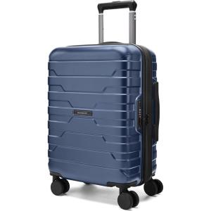 image:imageBAGSMART Carry On Luggage 19 L x14 W x9 H Airline Approved with Spinner Wheels Lightweight 20 Inch Luggage with TSA Lock Expandable Hard Shell Carry On Suitcases for Men Women Royal BlueDark Blue