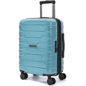 image:imageBAGSMART Carry On Luggage 19 L x14 W x9 H Airline Approved with Spinner Wheels Lightweight 20 Inch Luggage with TSA Lock Expandable Hard Shell Carry On Suitcases for Men Women Royal BlueTeal Blue
