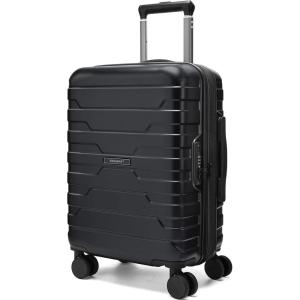 image:imageBAGSMART Carry On Luggage 19 L x14 W x9 H Airline Approved with Spinner Wheels Lightweight 20 Inch Luggage with TSA Lock Expandable Hard Shell Carry On Suitcases for Men Women Royal BlueBlack