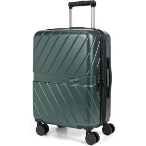 image:imageBAGSMART Expandable Carry On Luggage 22x14x9 Airline Approved 1OO PC Lightweight Hard Shell Suitcase 20 Inch Travel Luggage with Spinner Wheels Waterproof Rolling Suitcase BlackOlive Green 10