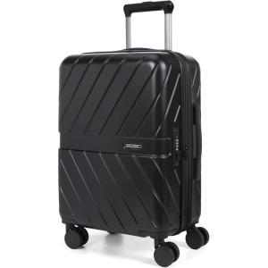 image:imageBAGSMART Expandable Carry On Luggage 22x14x9 Airline Approved 1OO PC Lightweight Hard Shell Suitcase 20 Inch Travel Luggage with Spinner Wheels Waterproof Rolling Suitcase BlackBlack 10