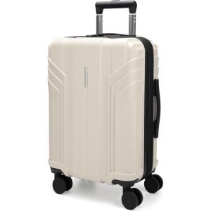 image:imageBAGSMART Expandable Carry On Luggage 22x14x9 Airline Approved 1OO PC Lightweight Hard Shell Suitcase 20 Inch Travel Luggage with Spinner Wheels Waterproof Rolling Suitcase BlackBiege