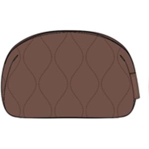 image:imageBAGSMART Makeup Bag Travel Cosmetic Bag Puffy Padded Make Up Bag for Women Makeup Organizer Case Wideopen Pouch Purse Travel Essentials Toiletries Accessories Brushes PinkCoffee Brown